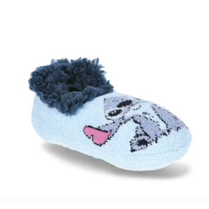 Stitch Girls Slipper Socks, 1-Pack, Blue NWT Shoe Size S/M 7.5-3.5